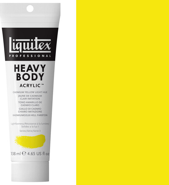 Liquitex - Akrylmaling - Heavy Body - Cadmium Yellow Light Hue 138 Ml