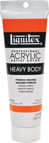 Liquitex - Akrylmaling - Heavy Body - Pyrrole Orange 138 Ml