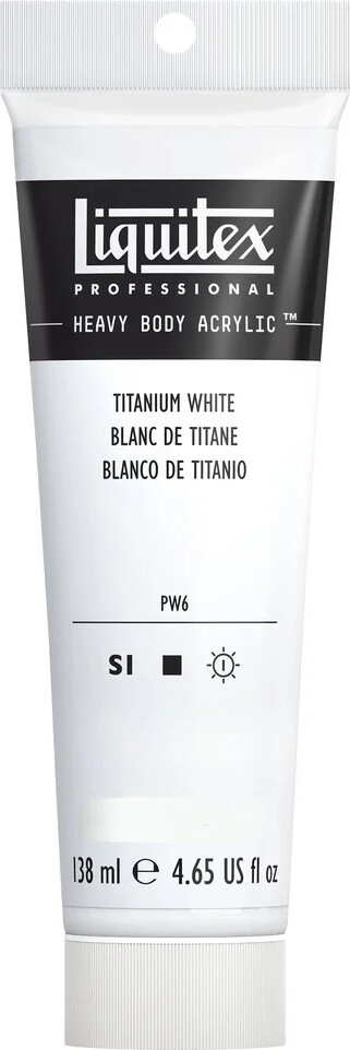 Liquitex - Akrylmaling - Heavy Body - Titanium White 138 Ml