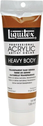Liquitex - Heavy Body Akrylmaling - Transparent Raw Sienna 138 Ml