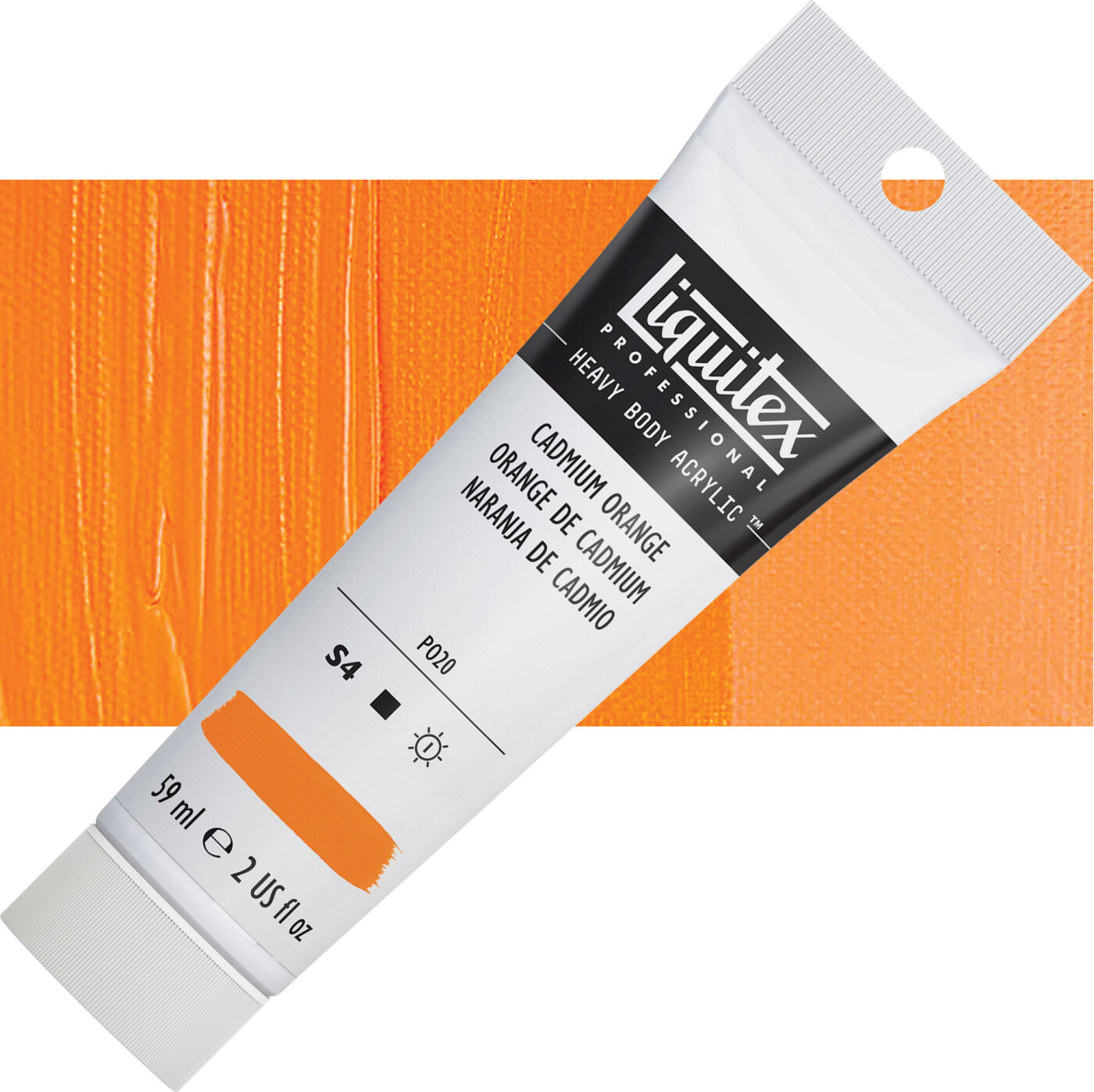 Liquitex - Akrylmaling - Heavy Body - Cadmium Orange Hue 59 Ml