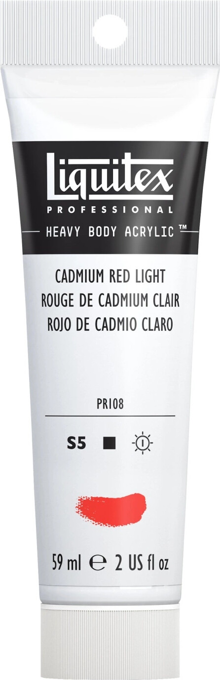Billede af Liquitex - Akrylmaling - Heavy Body - Cadmium Red Light 59 Ml