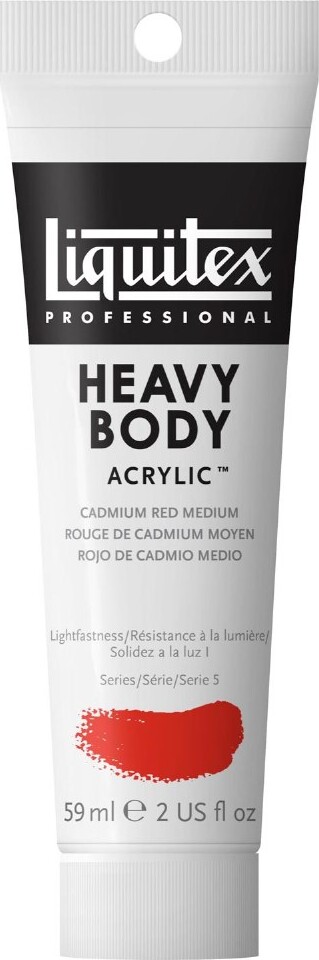 Liquitex - Akrylmaling - Heavy Body - Cadmium Red Medium 59 Ml