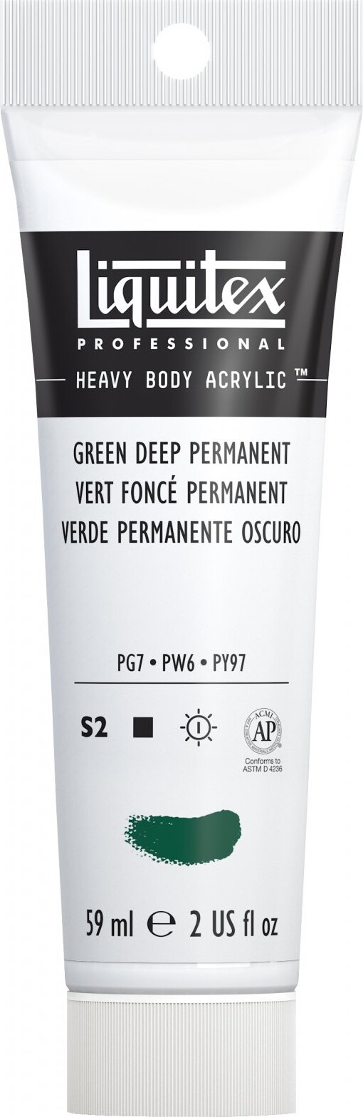 Billede af Liquitex - Akrylmaling - Heavy Body - Green Deep Permanent 59 Ml