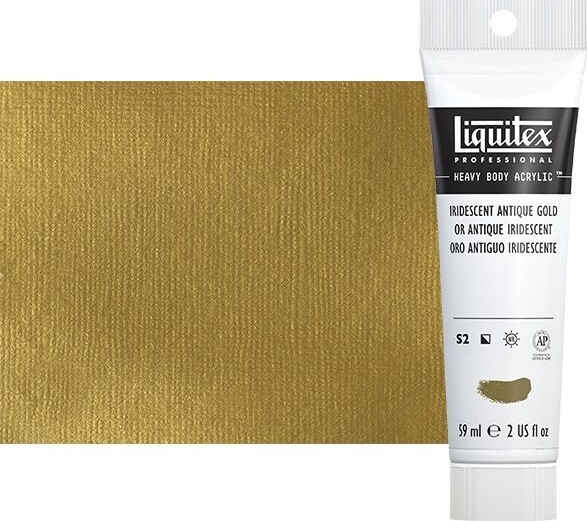 Se Liquitex - Heavy Body Akrylmaling - Iridescent Antique Gold 59 Ml hos Gucca.dk