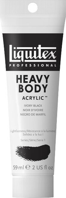 Liquitex - Akrylmaling - Heavy Body - Ivory Black 59 Ml