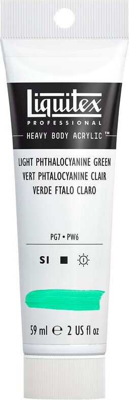 Liquitex - Heavy Body Acrylic 59 Ml - Light Phthalo Green 313 - Akrylmaling