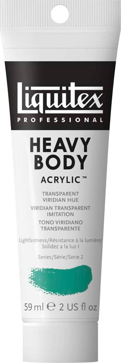 Liquitex - Heavy Body Akrylmaling - Transparent Viridian Hue 59 Ml