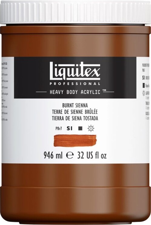 Liquitex - Akrylmaling - Heavy Body - Burnt Sienna 946 Ml