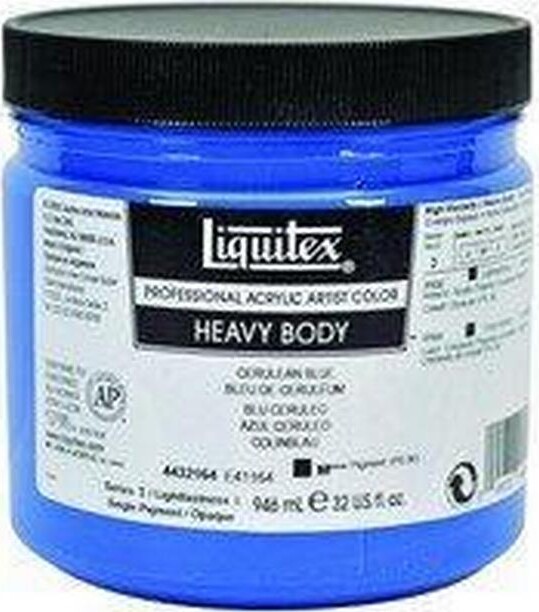 Se Liquitex - Akrylmaling - Heavy Body - Cerulean Blue 964 Ml hos Gucca.dk