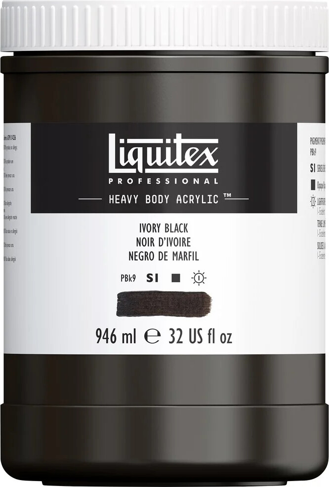 Liquitex - Akrylmaling - Heavy Body - Ivory Black 946
