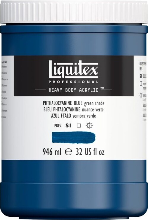 Billede af Liquitex - Akrylmaling - Heavy Body - Phthalocyanine Blue - Red Shade 946 Ml