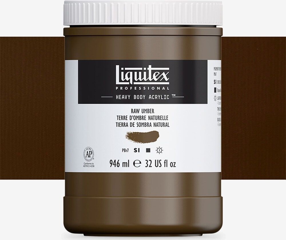 Se Liquitex - Akrylmaling - Heavy Body - Raw Umber 946 Ml hos Gucca.dk