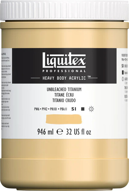 Liquitex - Akrylmaling - Heavy Body - Unbleached Titanium 946 Ml