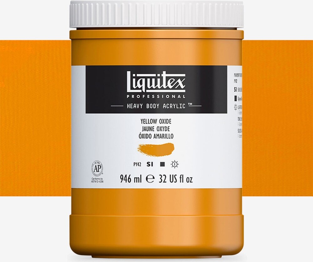 Billede af Liquitex - Akrylmaling - Heavy Body - Yellow Oxide 946 Ml