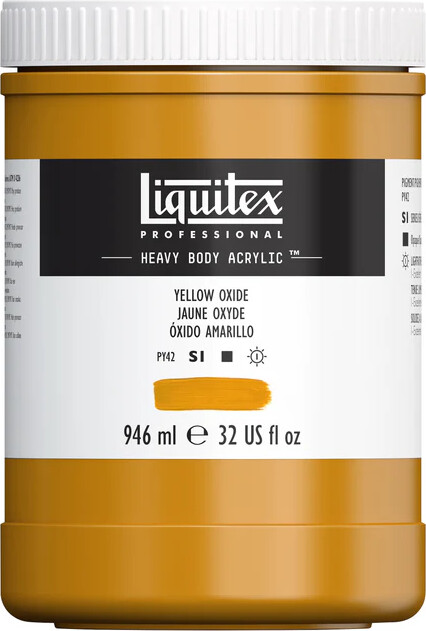 Liquitex - Akrylmaling - Heavy Body - Yellow Oxide 946 Ml