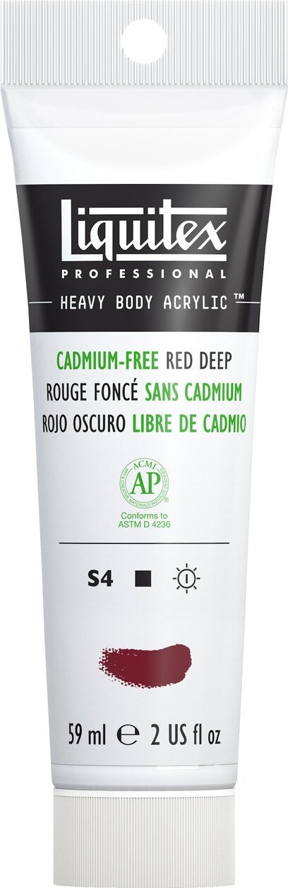 Liquitex - Akrylmaling - Heavy Body - Cadmium Free Red Deep 59 Ml