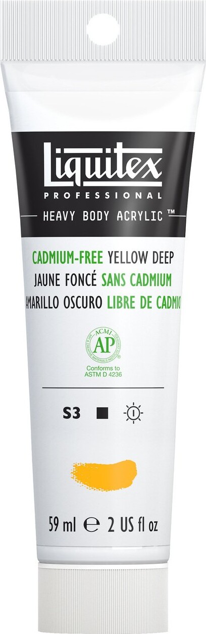 Liquitex - Akrylmaling - Heavy Body - Cadmium Free Yellow Deep 59 Ml