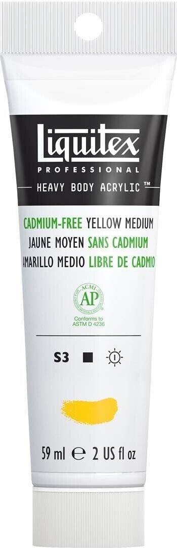 Billede af Liquitex - Akrylmaling - Heavy Body - Cadmium Free Yellow Medium 59 Ml