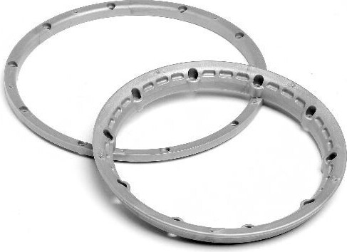 Heavy Duty Wheel Bead Lock Rings Silver F. 2 Whl - Hp3272 - Hpi Racing