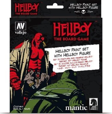 Vallejo - Hellboy Maling Sæt Inkl. Figur - 8x17 Ml