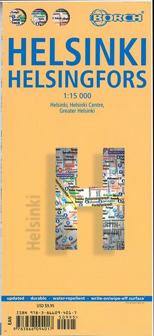 Helsinki - Helsingfors - Borch Maps - English book