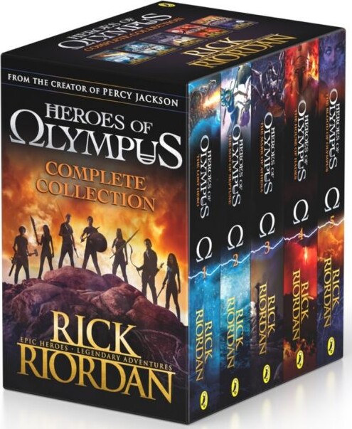 Heroes Of Olympus Complete Collection: Lost Hero, Son Of Neptune, Mark Of Athena, House Of Hades, Blood Of Olympus - Rick Riordan - English Book