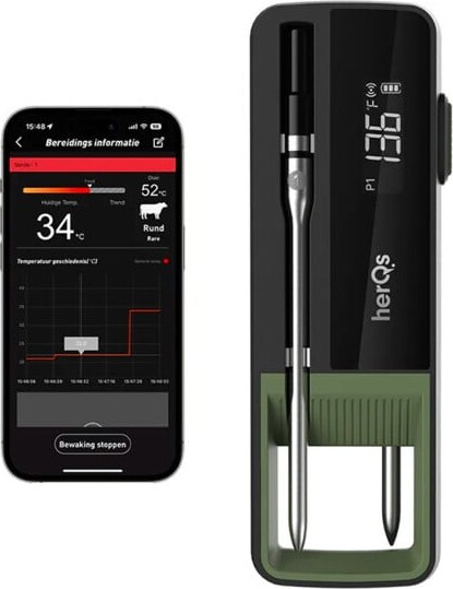 Herqs - Double Max Grill/airfryer Thermometer