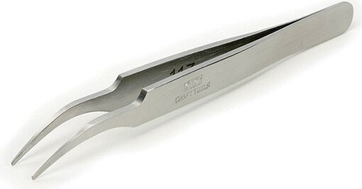 Billede af Tamiya - Hg Angled Tweezers - Vinklet Hobby Pincet - 74108