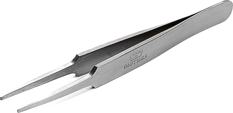 Tamiya - Hg Straight Tweezers - Afrundet Hobby Pincet - 74109