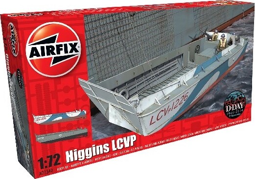 Airfix - Higgins Lcvp Båd Byggesæt - 1:72 - A02340