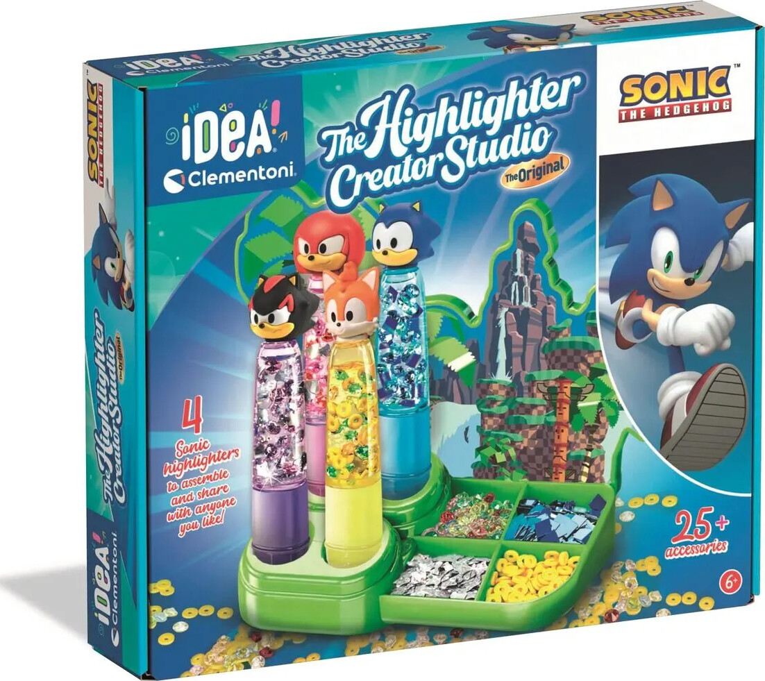 Idea Clementoni - Highlighter Creator Studio - Sonic The Hedgehog