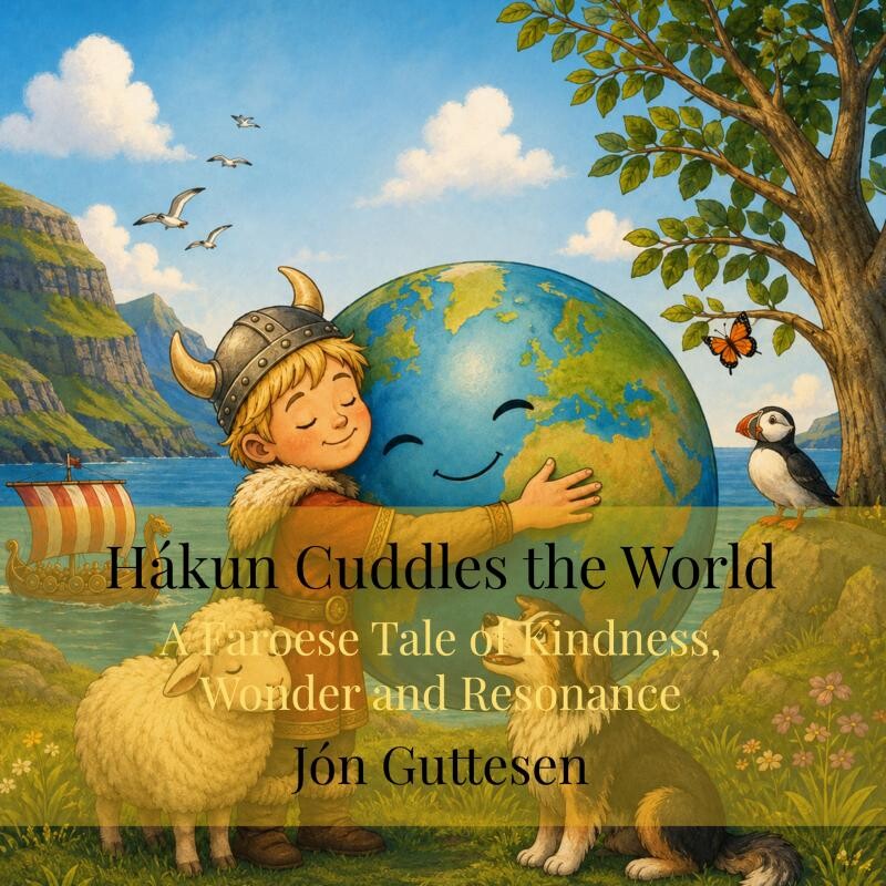 Hákun Cuddles The World - Jón Guttesen - English Book