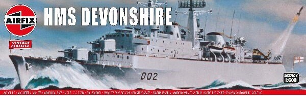 Airfix - Hms Devonshire Skib Byggesæt - 1:600 - A03202v