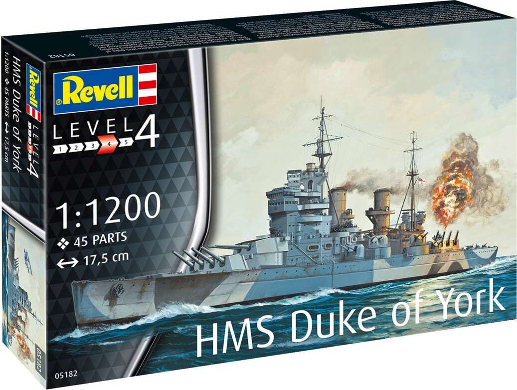 Revell - Hms Duke Of York Modelskib - 1:1200 - Level 4 - 05182