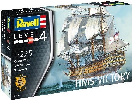 Revell - Hms Victory Model Skib Byggesæt - 1:225 - Level 4 - 05408