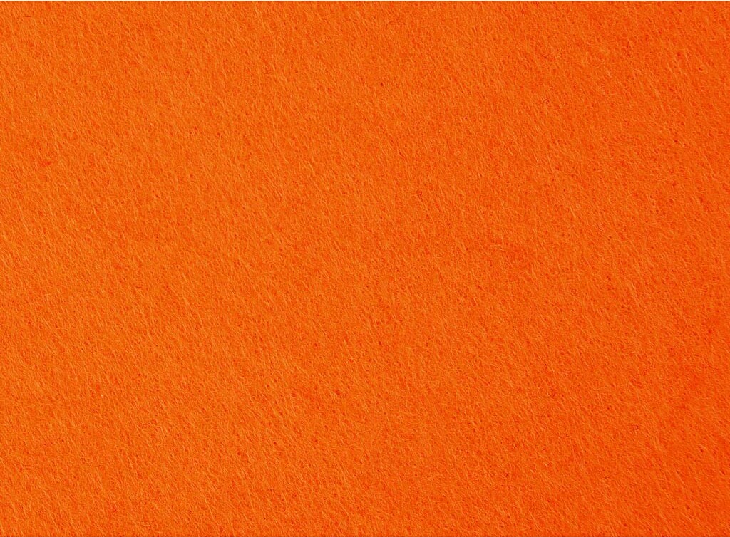 Hobbyfilt - Ark 42x60 Cm - Tykkelse 3 Mm - Orange - 1 Ark