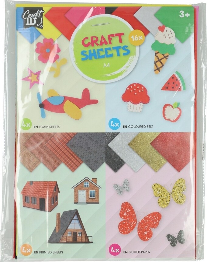 Creative Craft Group Hobbypakke A4. 16 dele