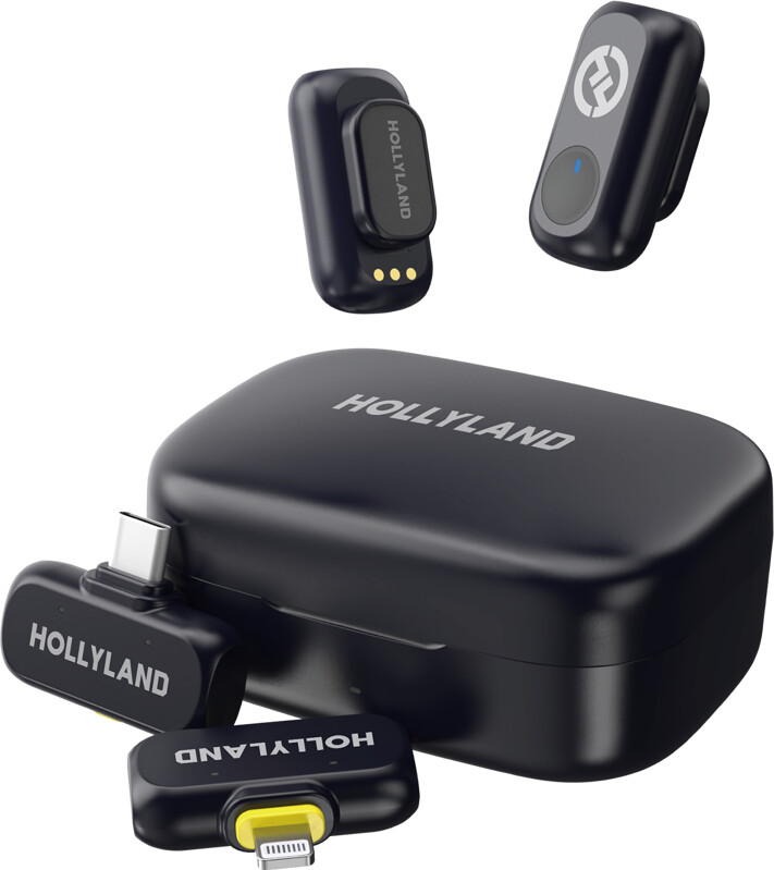 Hollyland - Lark A1 Combo Med Usb-c-modtager + Lightning-modtager + Opladningsetui