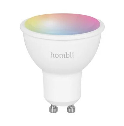 Se Hombli - Smart Bulb - Elpære - Gu10 Rgb Wifi 2700-6500k 350lm hos Gucca.dk