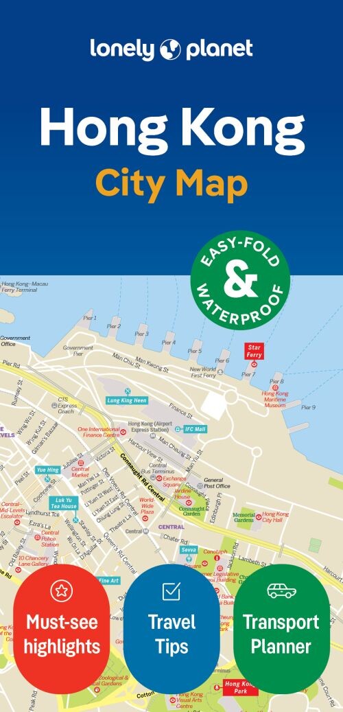 Hong Kong City Map - Lonely Planet - English Book