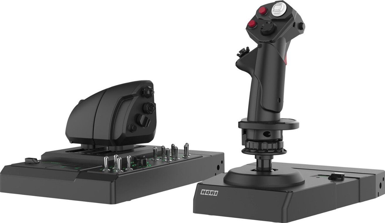 Hori - Hori Hotas Flight Control System & Mount For Pc (windows 11/10) High-end Flight Stick & Throttle For Pc Flight Sims