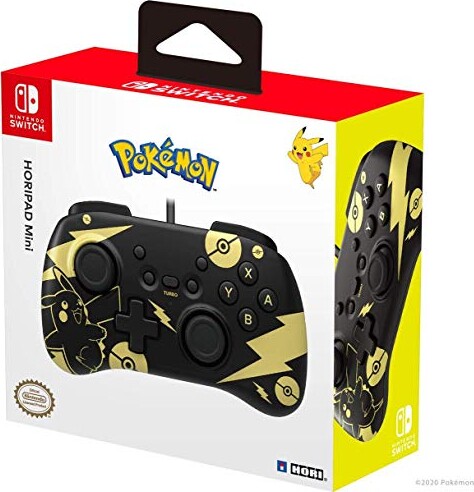 Hori - Nintendo Switch Horipad Mini Controller - Pokémon - Sort Guld