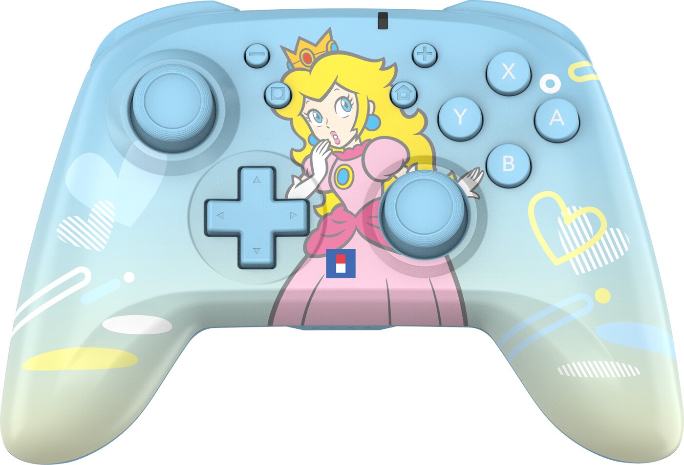 Hori - Wireless Horipad - Peach - Light Blue  - Switch/ Switch 2