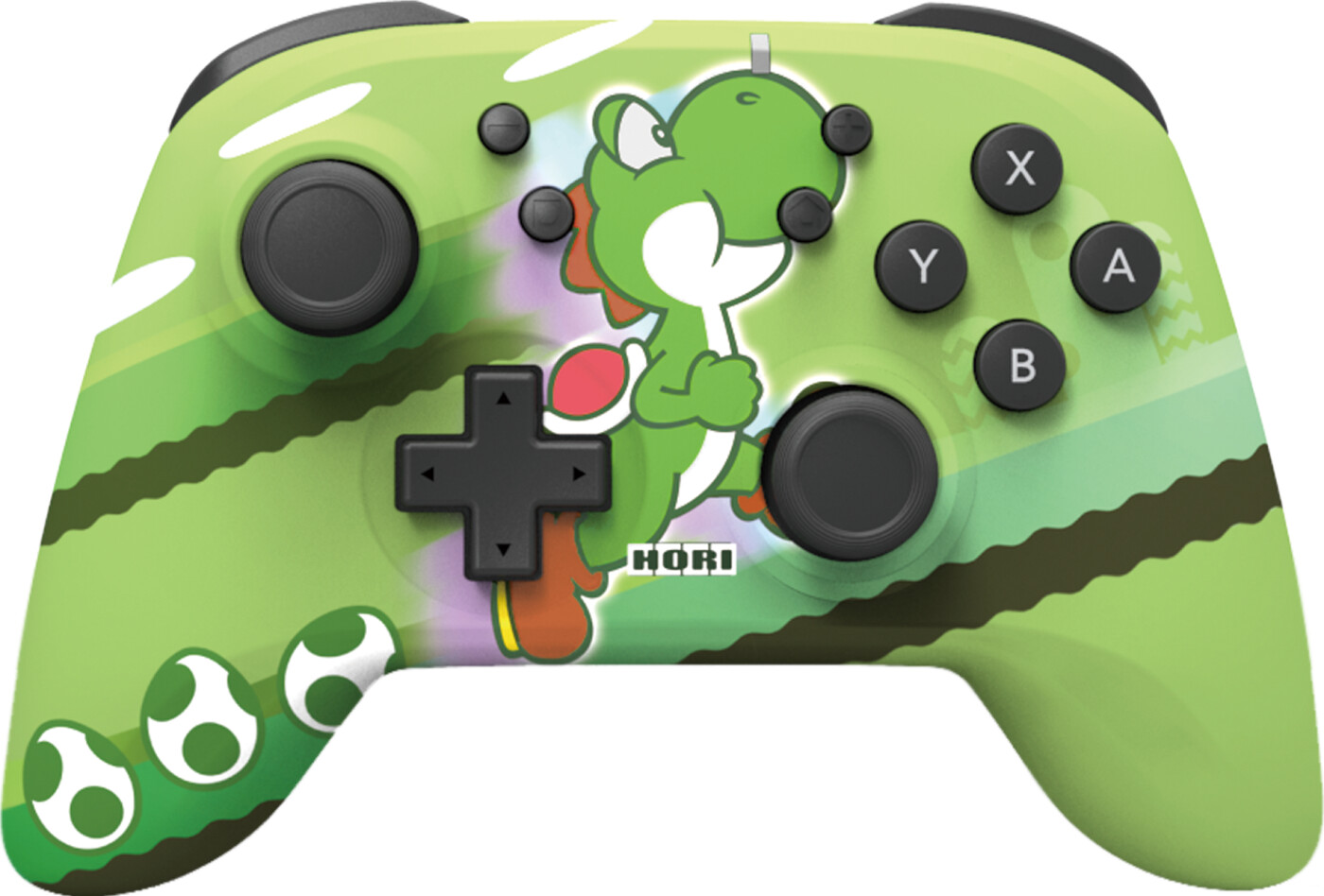 Se Hori - Horipad Trådløs Controller Til Nintendo Switch - Yoshi - Grøn Sort hos Gucca.dk