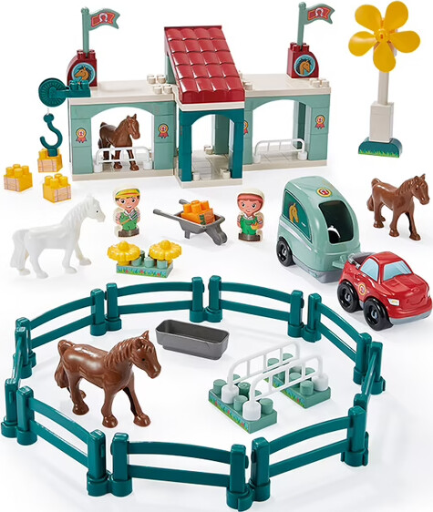 Heste Ridecenter Figur Legesæt - Ecoiffier Abrick