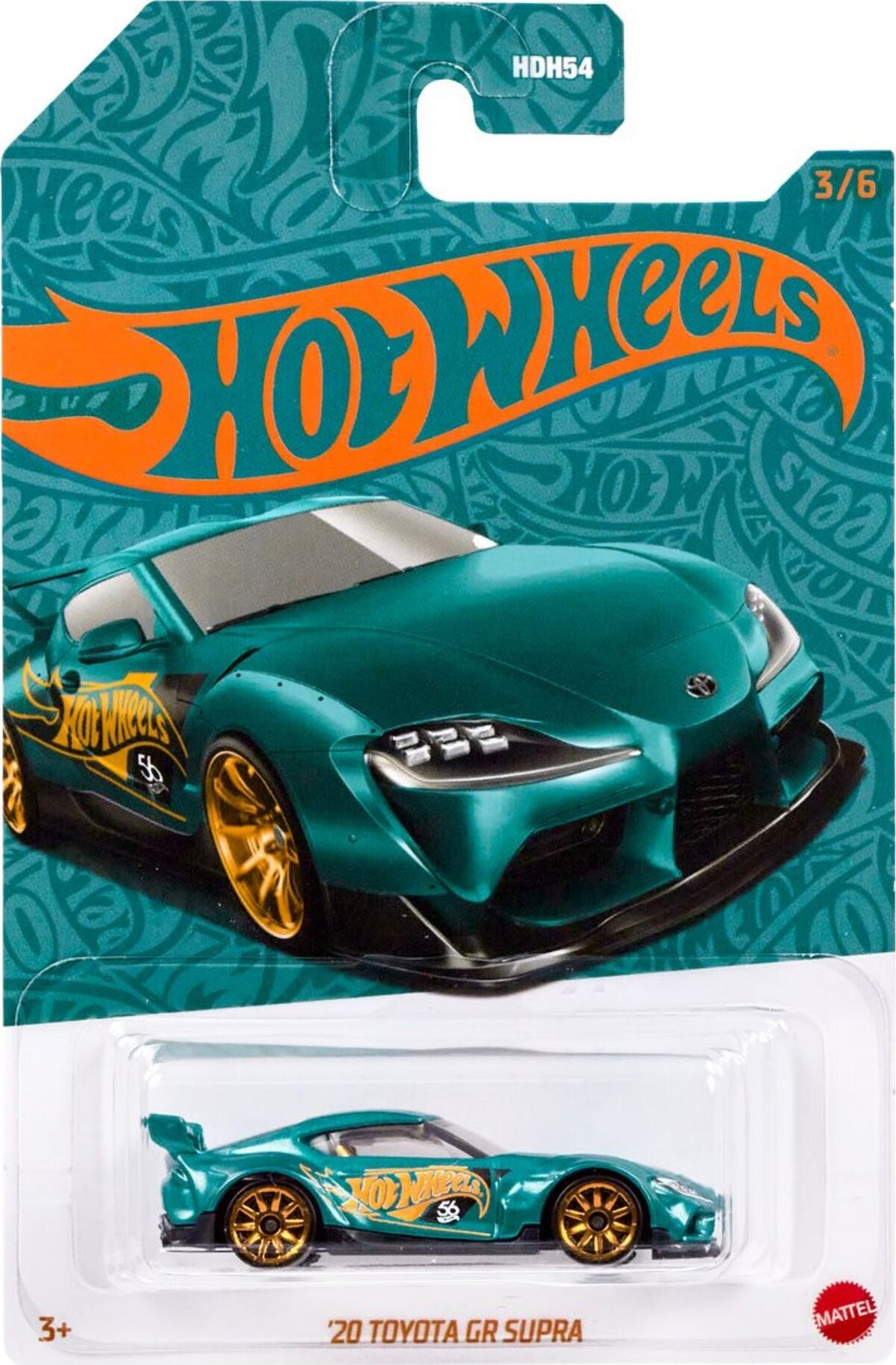 Hot Wheels - 56th Anniversary Edition Green And Copper Colour - Toyota Supra