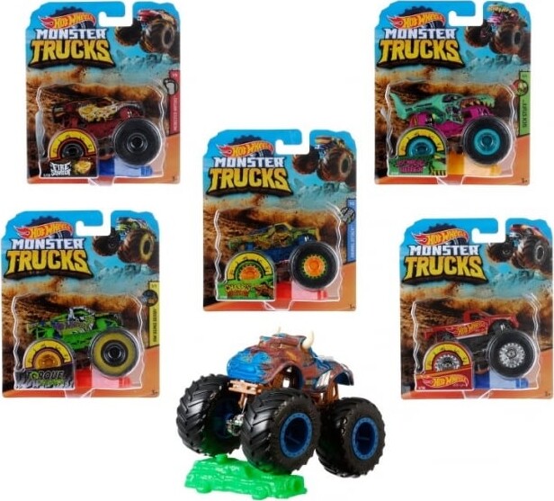 Hot Wheels - Monster Trucks - Die-cast - 1:64 - Assorteret