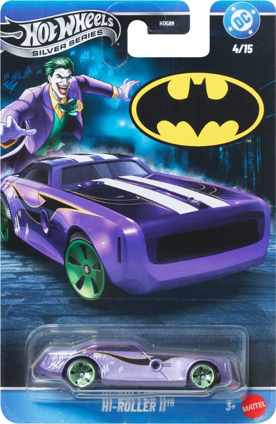 Hot Wheels - Hdg89 4/15 - Batman - Hi Roller Bil - Silver