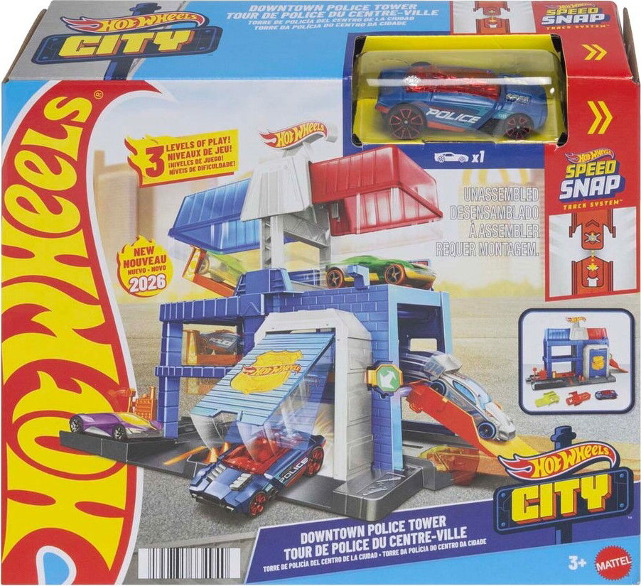 Hot Wheels - City Downtown Police Tower - Politistation - Mattel